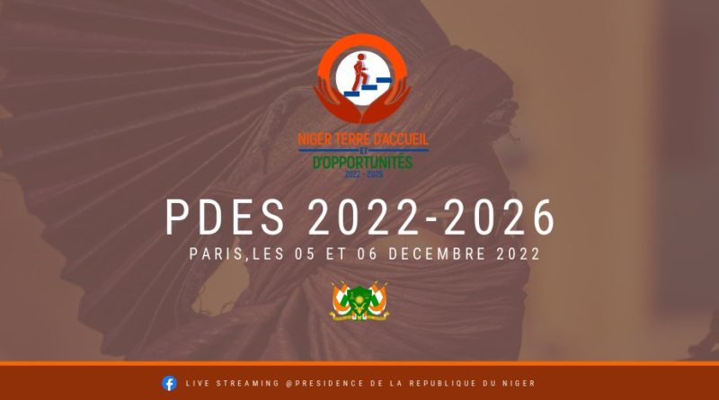 Le Président de la République, SEM. Mohamed Bazoum préside les 5 et 6 décembre 2022 la deuxième Table Ronde des Investisseurs et Partenaires au développement du Niger qui se tient à Paris.